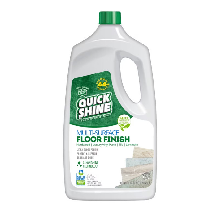 Quick Shine Multi-Surface Floor Finish PFAS-Free Polish 64 fl oz 4-Pack