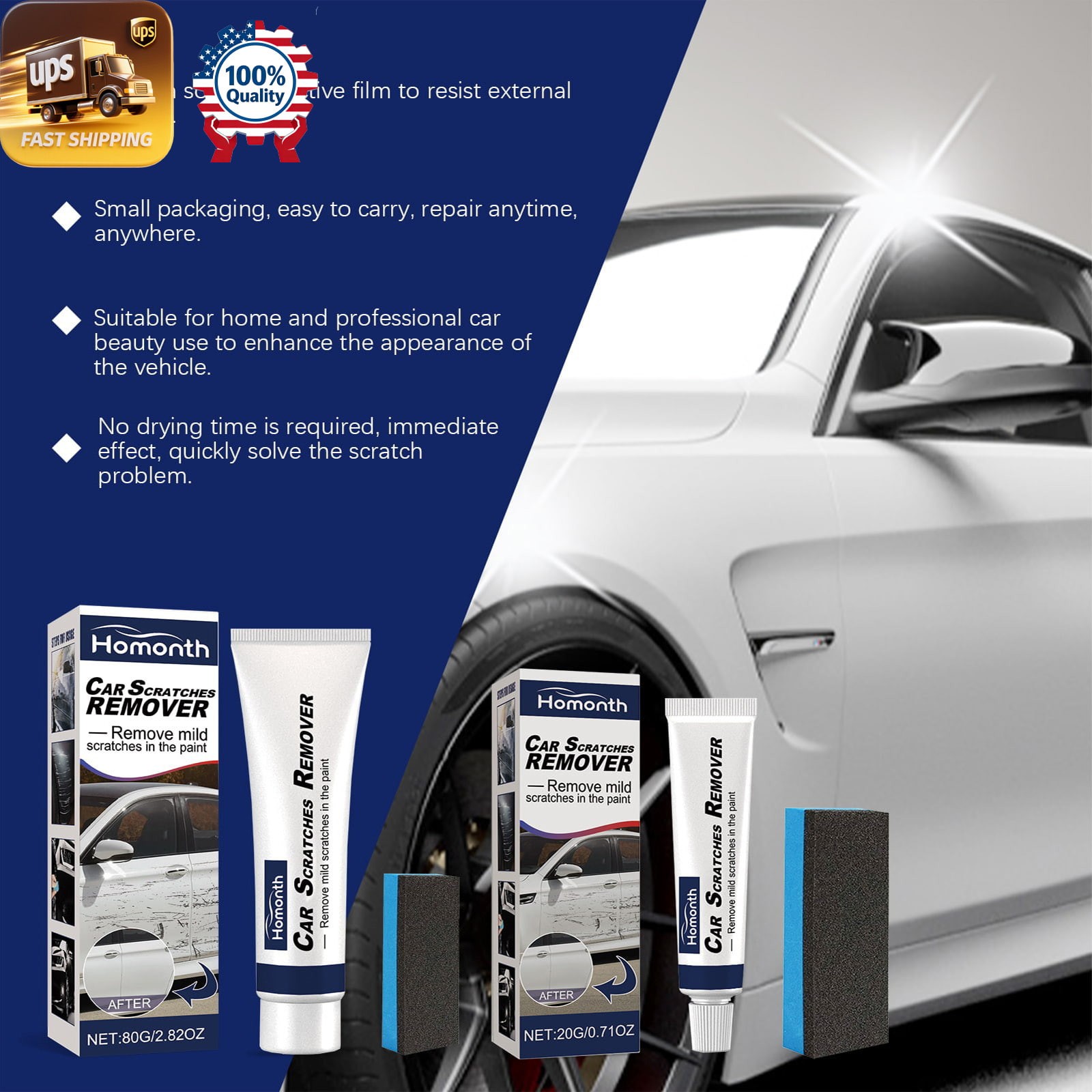 Abrasive Paint Shining Wax – Automotive Scratch Care Removing Marks 🚗