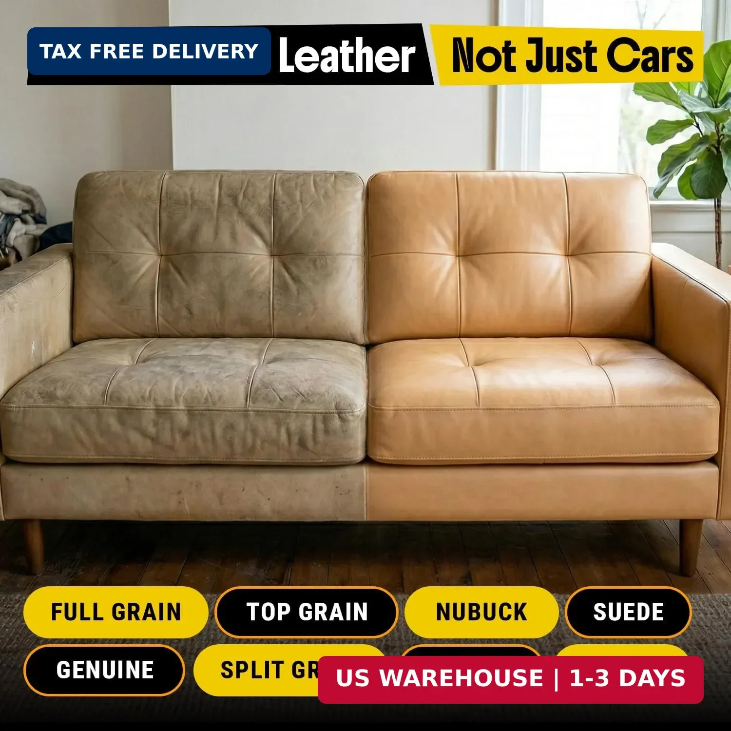 Car Leather Cleaner and Conditioner – pH Neutral, Non-Toxic & Non-Greasy – Gentl