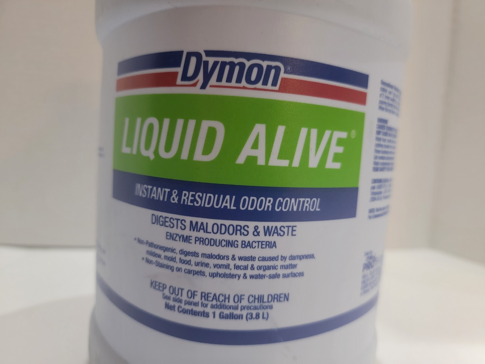 Dymon LIQUID ALIVE Enzyme Producing Bacteria, Gallon Jug, DRAIN & ODOR