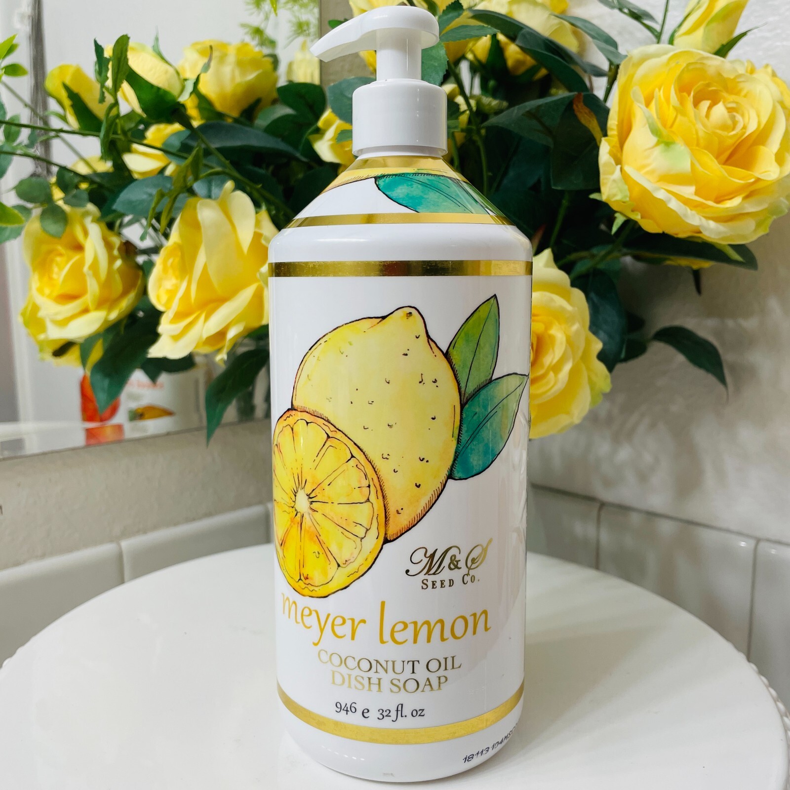 4X Home & Body Co Meyer Lemon Lime Verbena Sweet Orange Grapefruit Gel Dish Soap