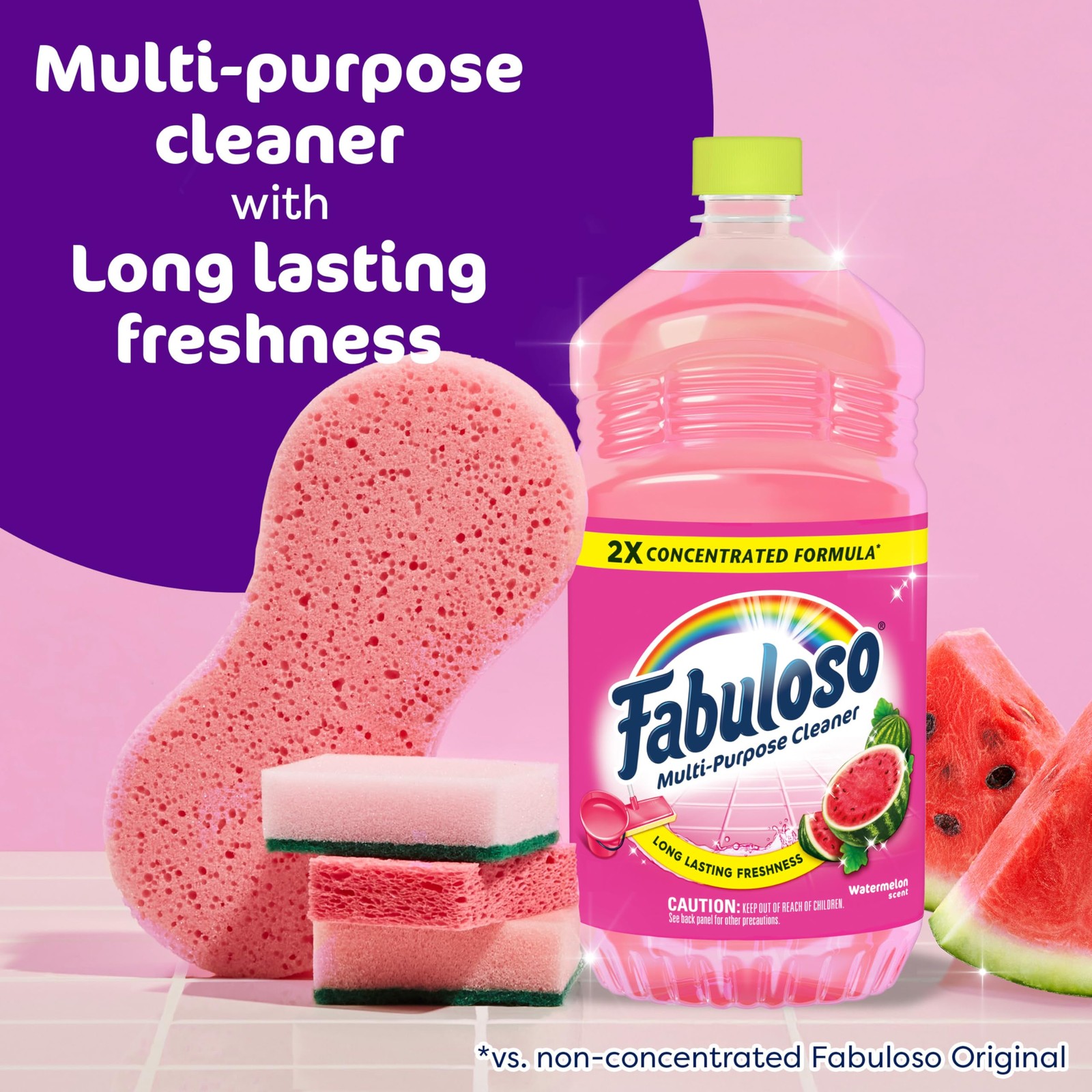 Fabuloso Multi-Purpose Cleaner and Floor Cleaner, 56 Fl Oz (Pack of 1), Pink