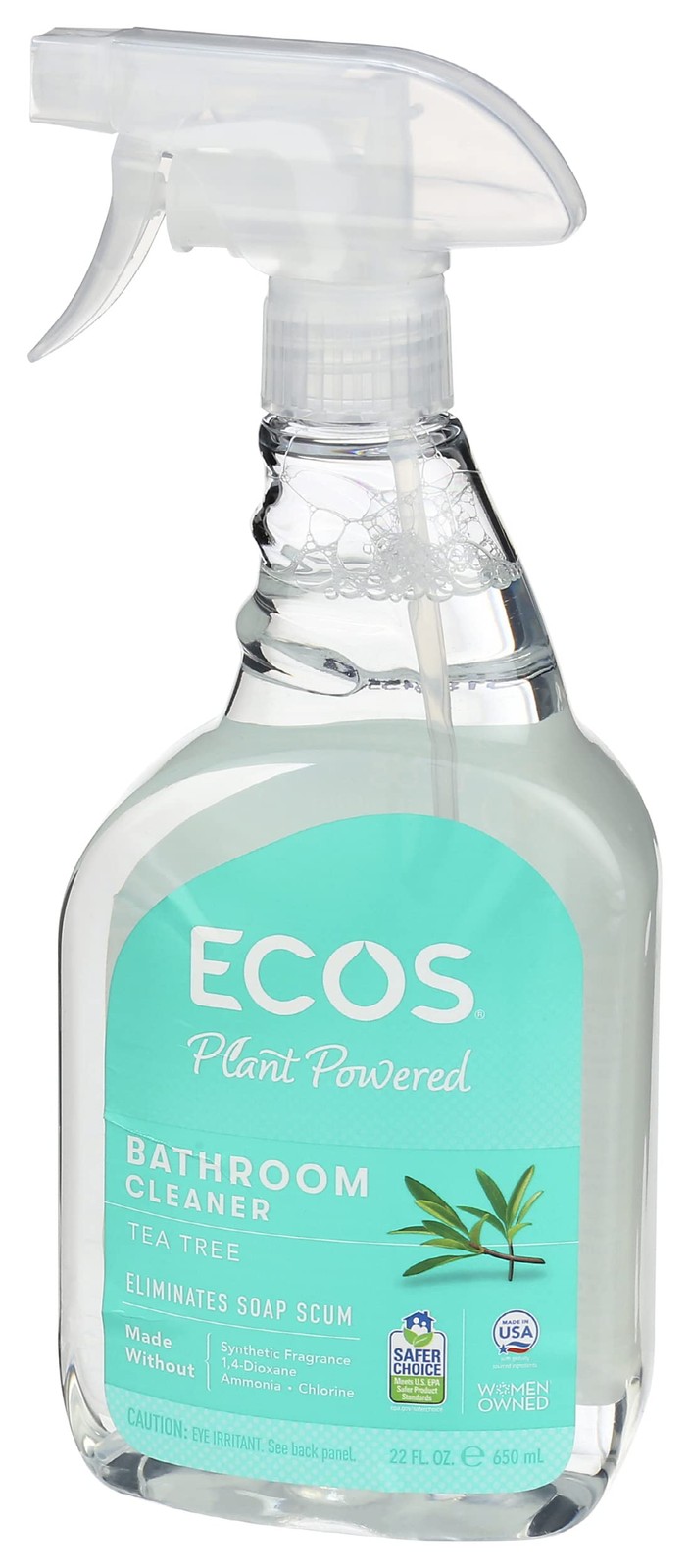 1 PC Earth Friendly Products Shower Cleaner Tea Tree Oil Bathroom Spray 22 oz