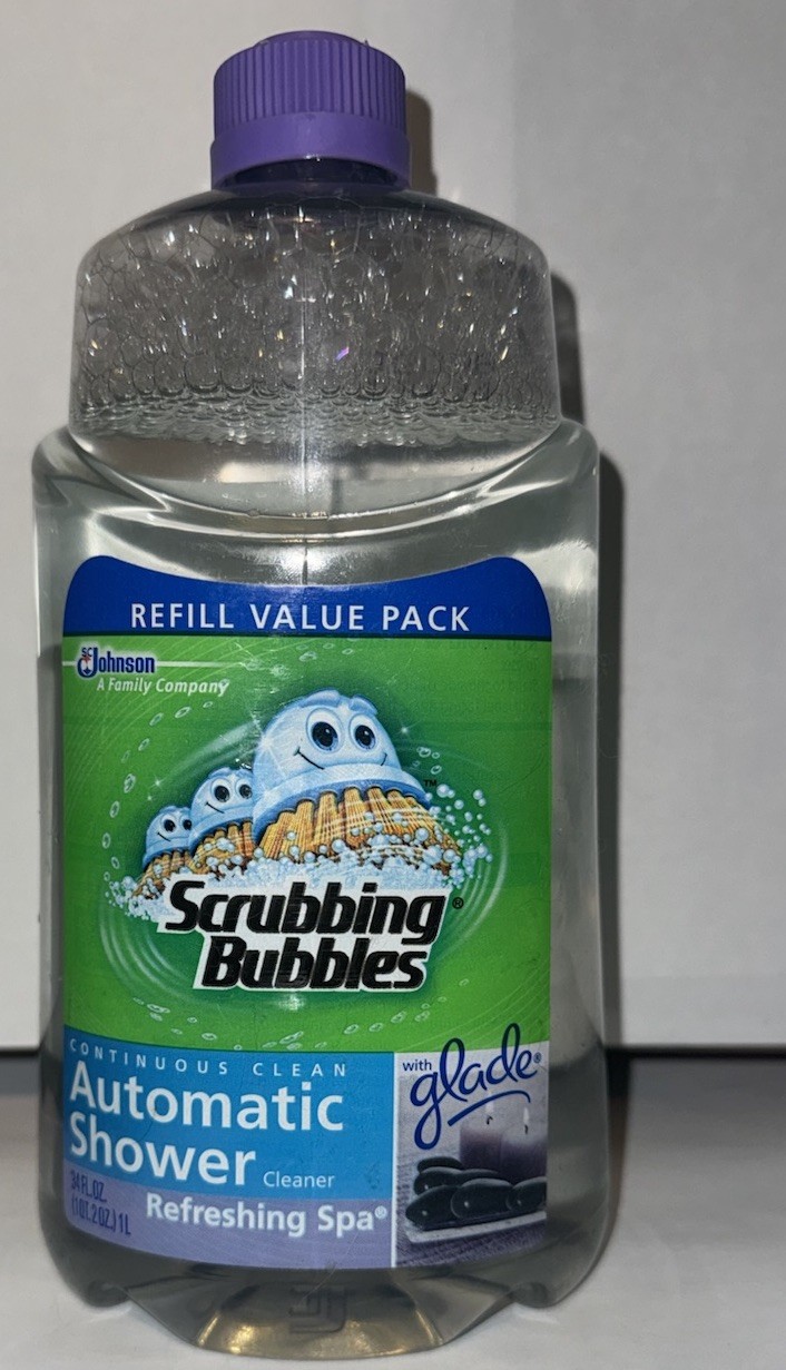 Scrubbing Bubbles Automatic Shower Cleaner Refill Glade Refreshing Spa See Level