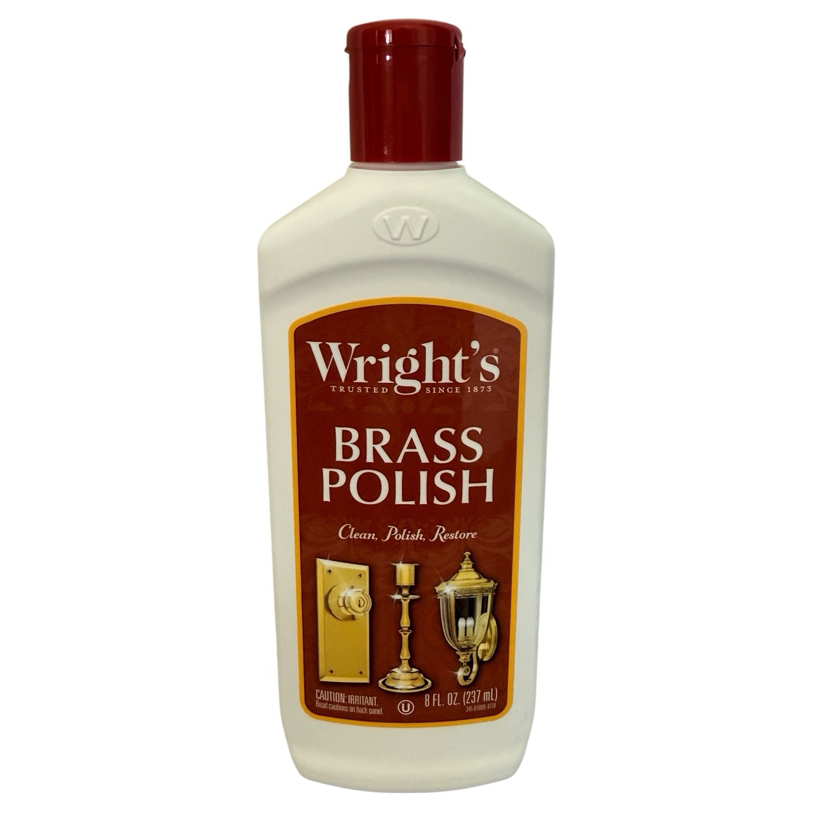 Wright’s Brass And Copper, Pewter, Chrome, Bronze Polish 8 fl oz Bottle New