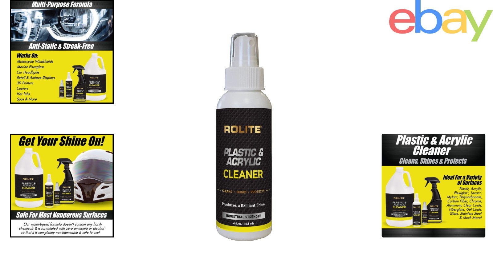 Quick and Easy Streak-Free Cleaner for Windows, Headlights, and Plexiglass