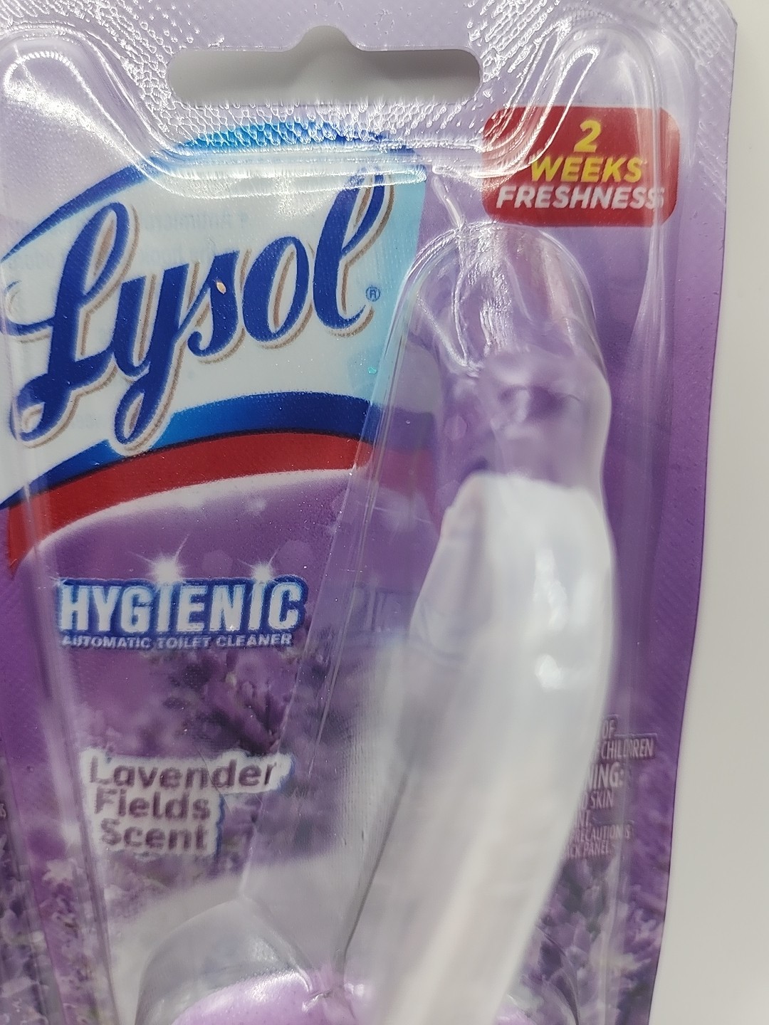 2 Pcs Lysol Hygienic Lavender Field SCENT Automatic Toilet Cleaner Purp Clip On