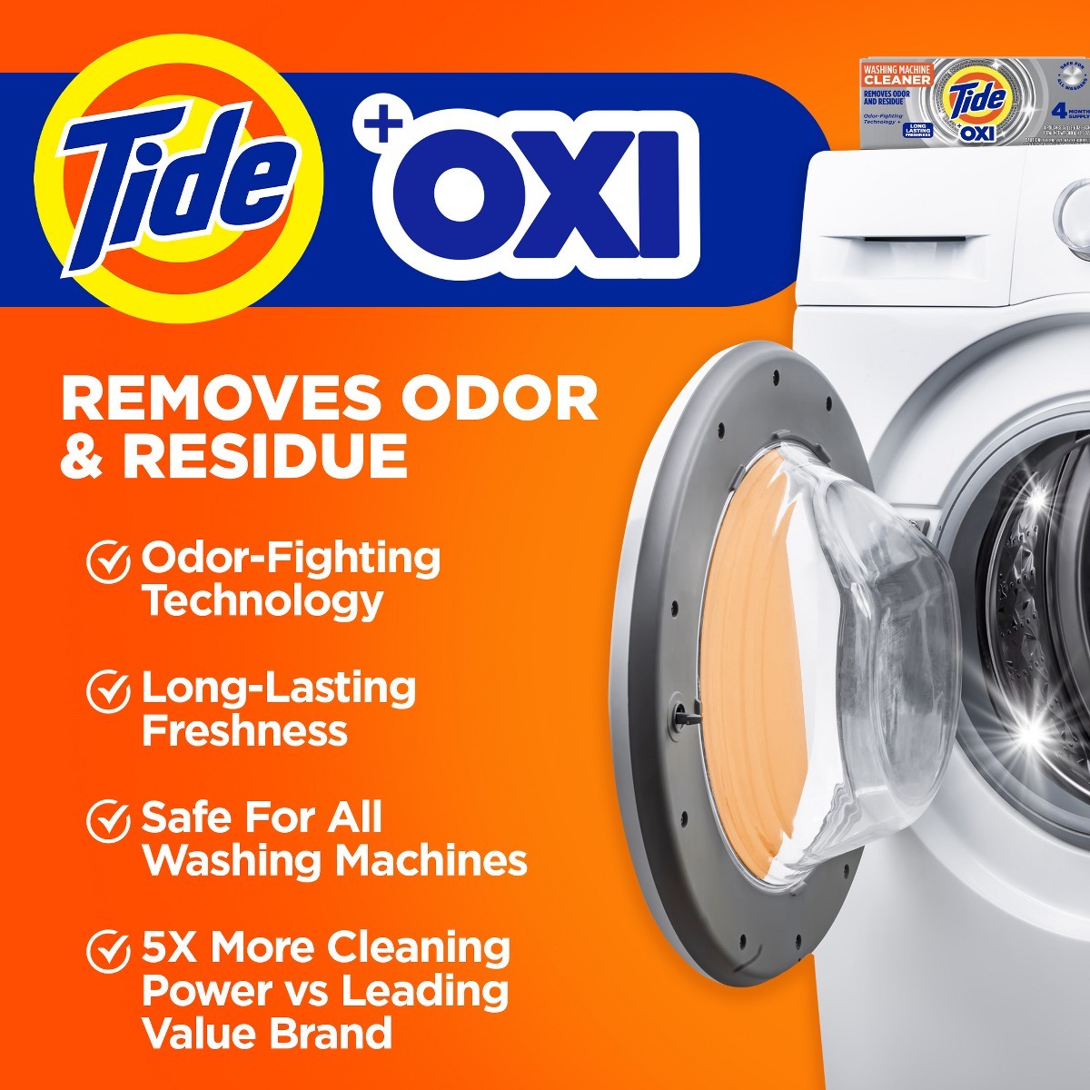 Washing Machine Cleaner + Ultra Oxi Powder – 6ct