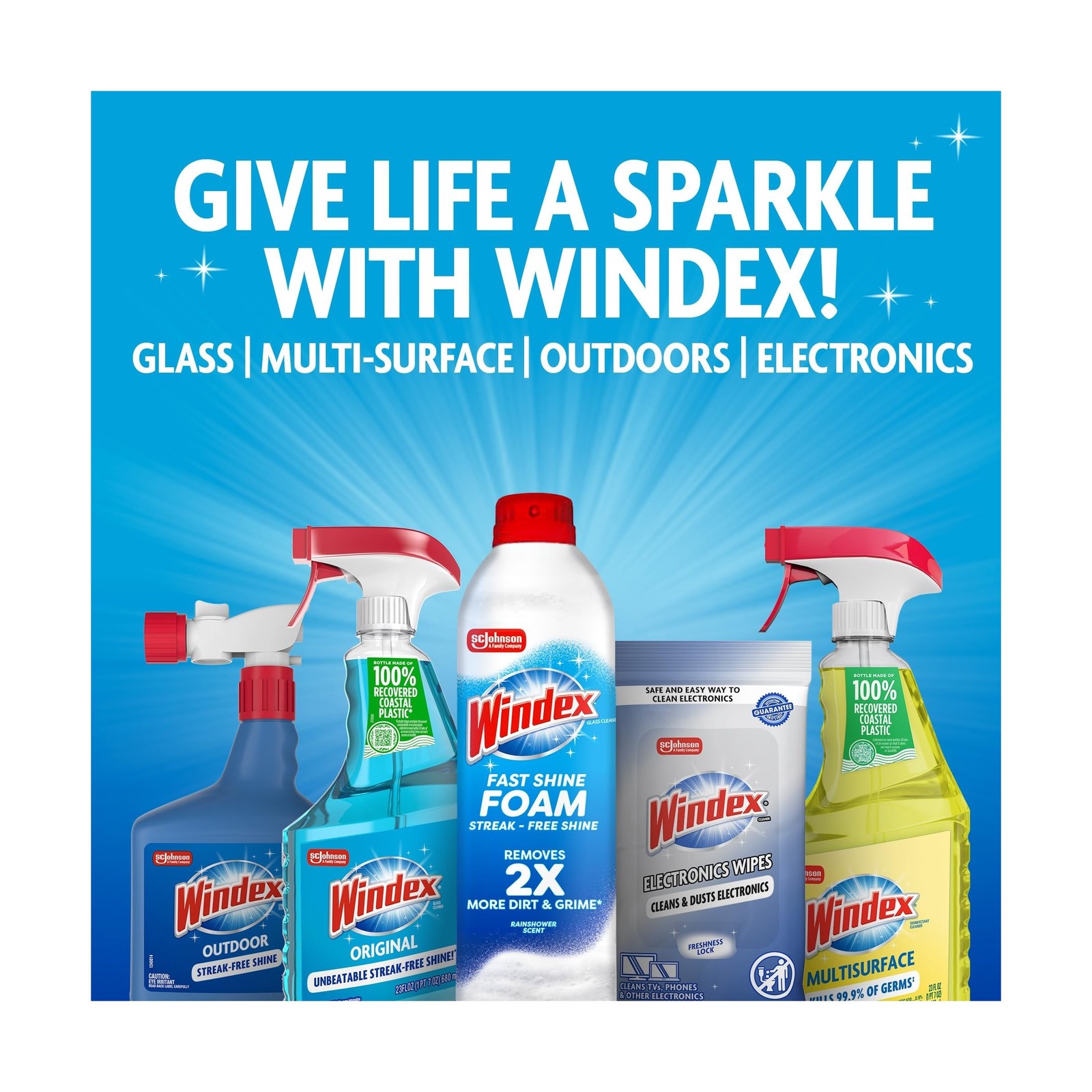 Windex Outdoor Window and Glass Cleaner for Hose Ammonia Free, Concentrated F…