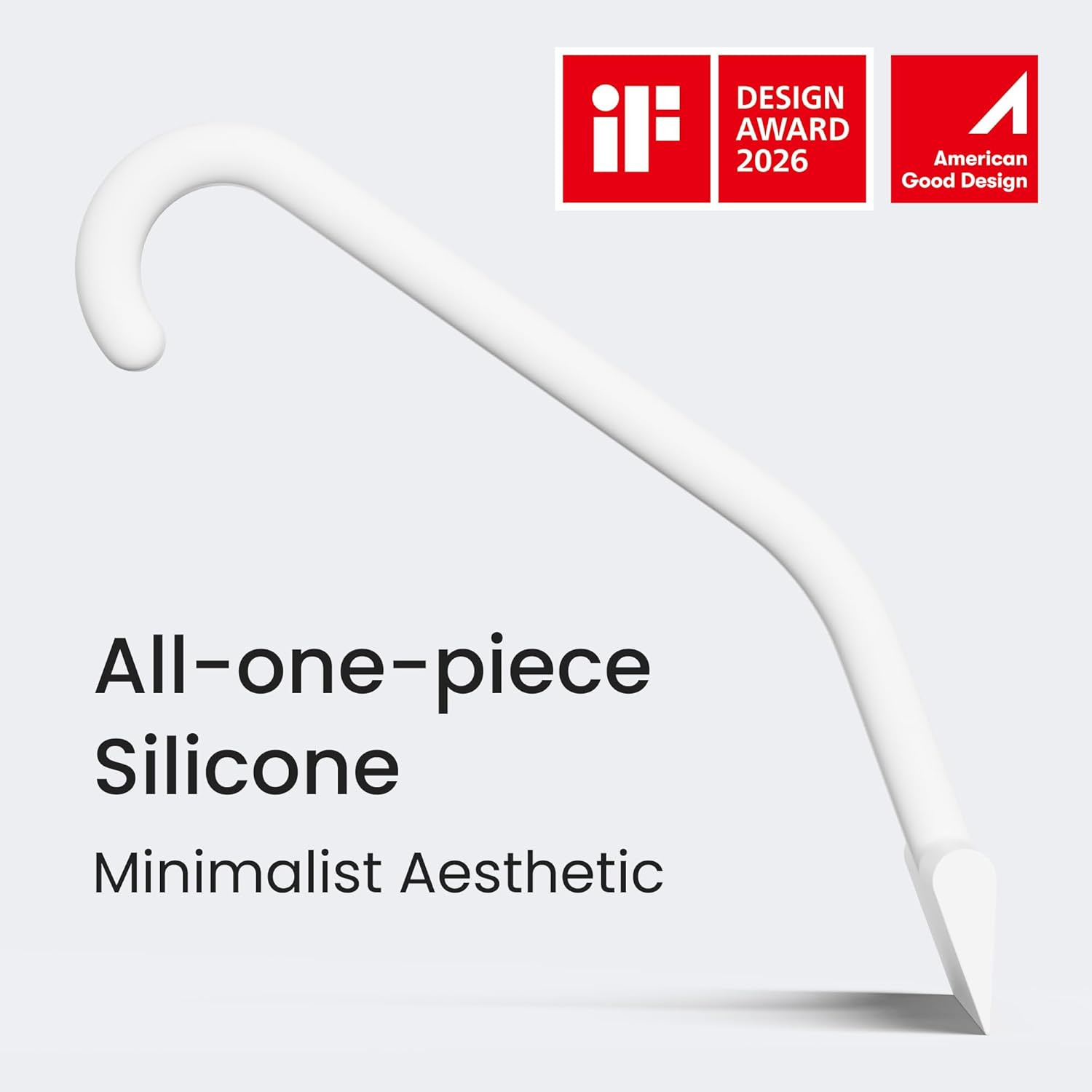 Dancemoon Justhang Shower Squeegee for Glass Doors, All-In-One Piece Silicone Sq