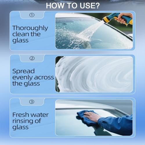 Glass Emulsion Cleaner,Glass Emulsion Oil Film Remover for Car Windshield,