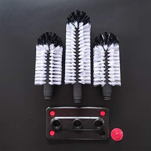 Durable Nylon Brush with Suction Base for Effortless Glass & Bottle Cleaning