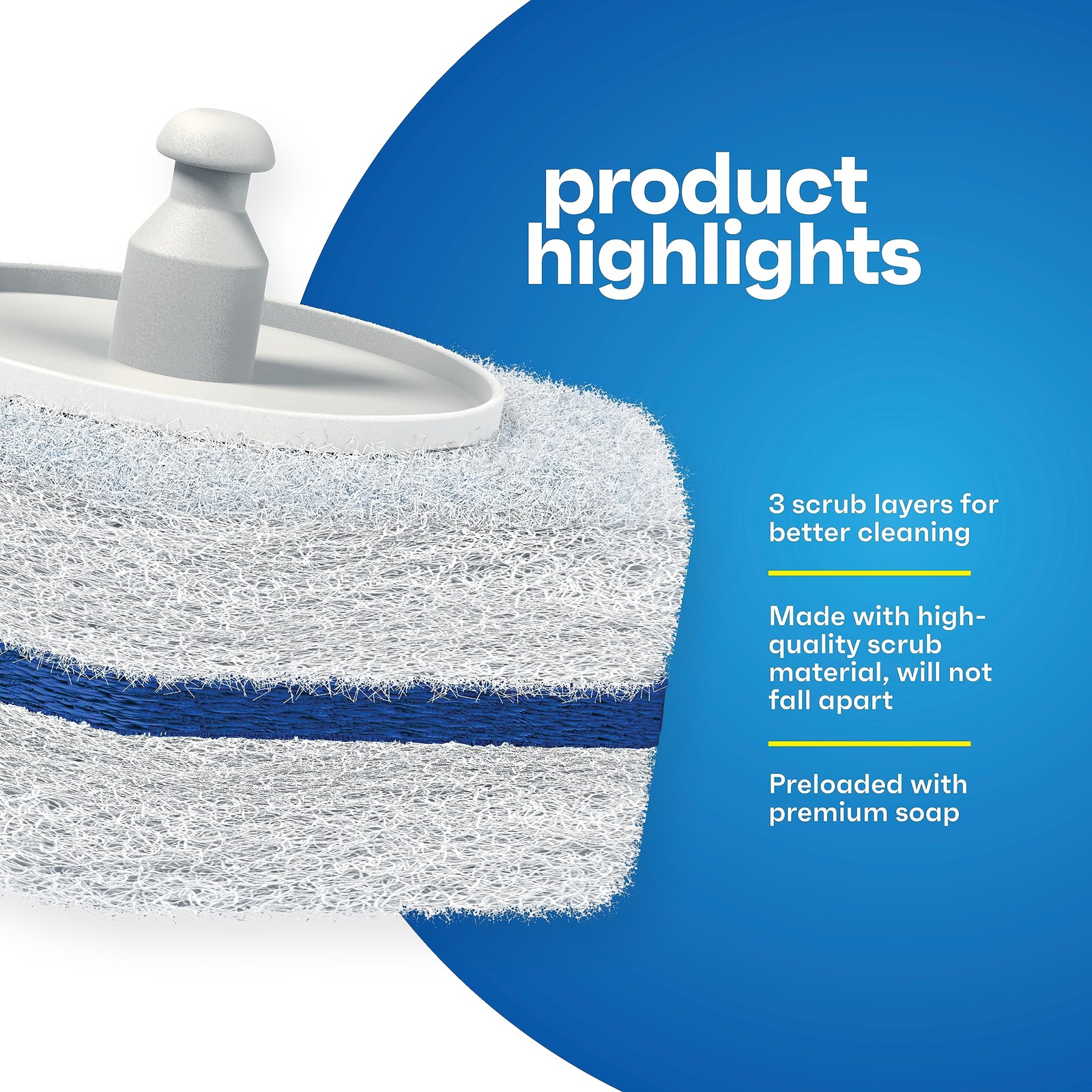 Disposable Prefilled Toilet Cleaning Scrubbers (30 Count)