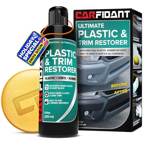 Plastic Restorer for Cars – Refreshes Faded Plastic Restorer – 8.4 fl oz