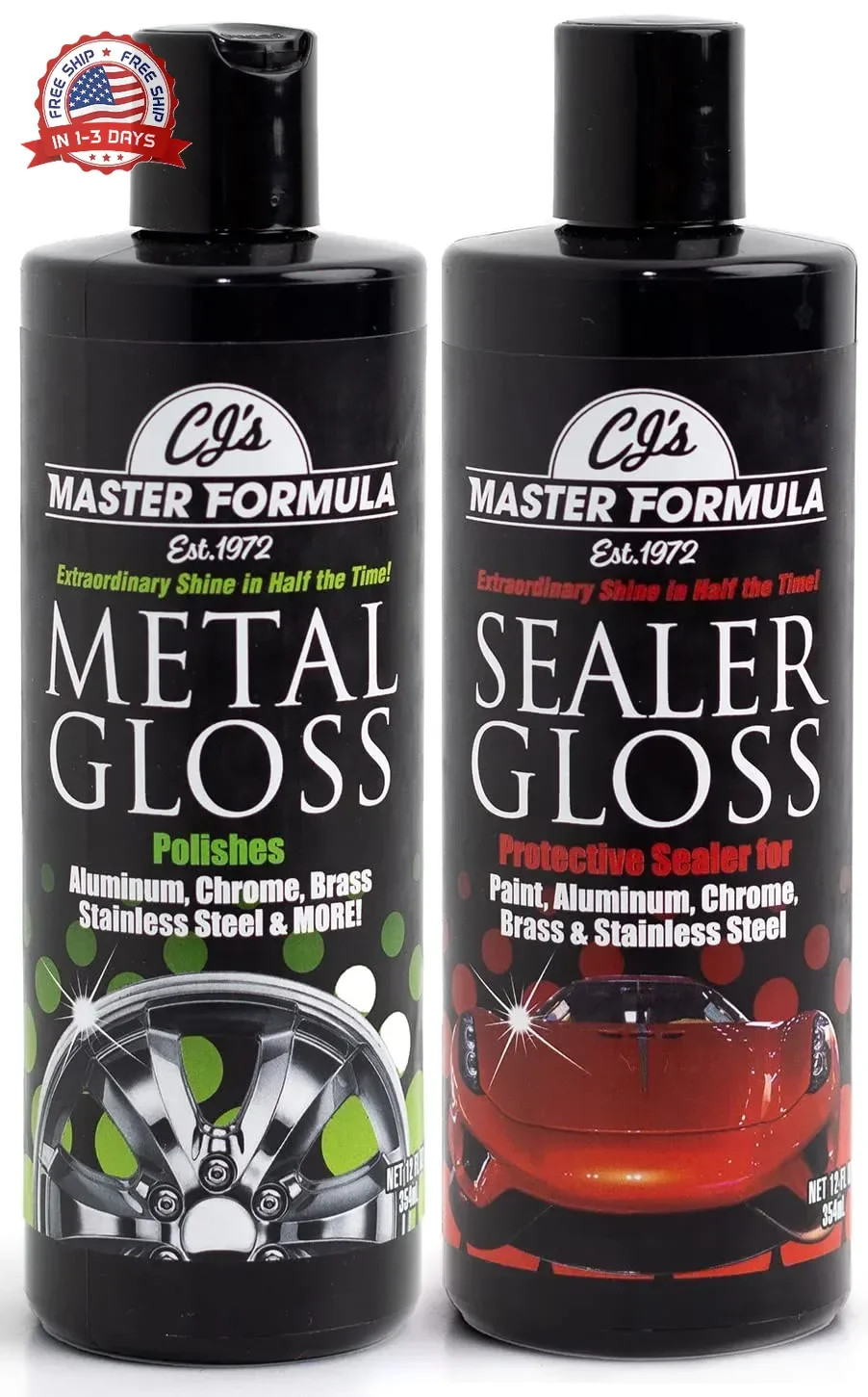 Original Master Formula Metal Gloss and Sealer Gloss Detail Polish and Sealer –