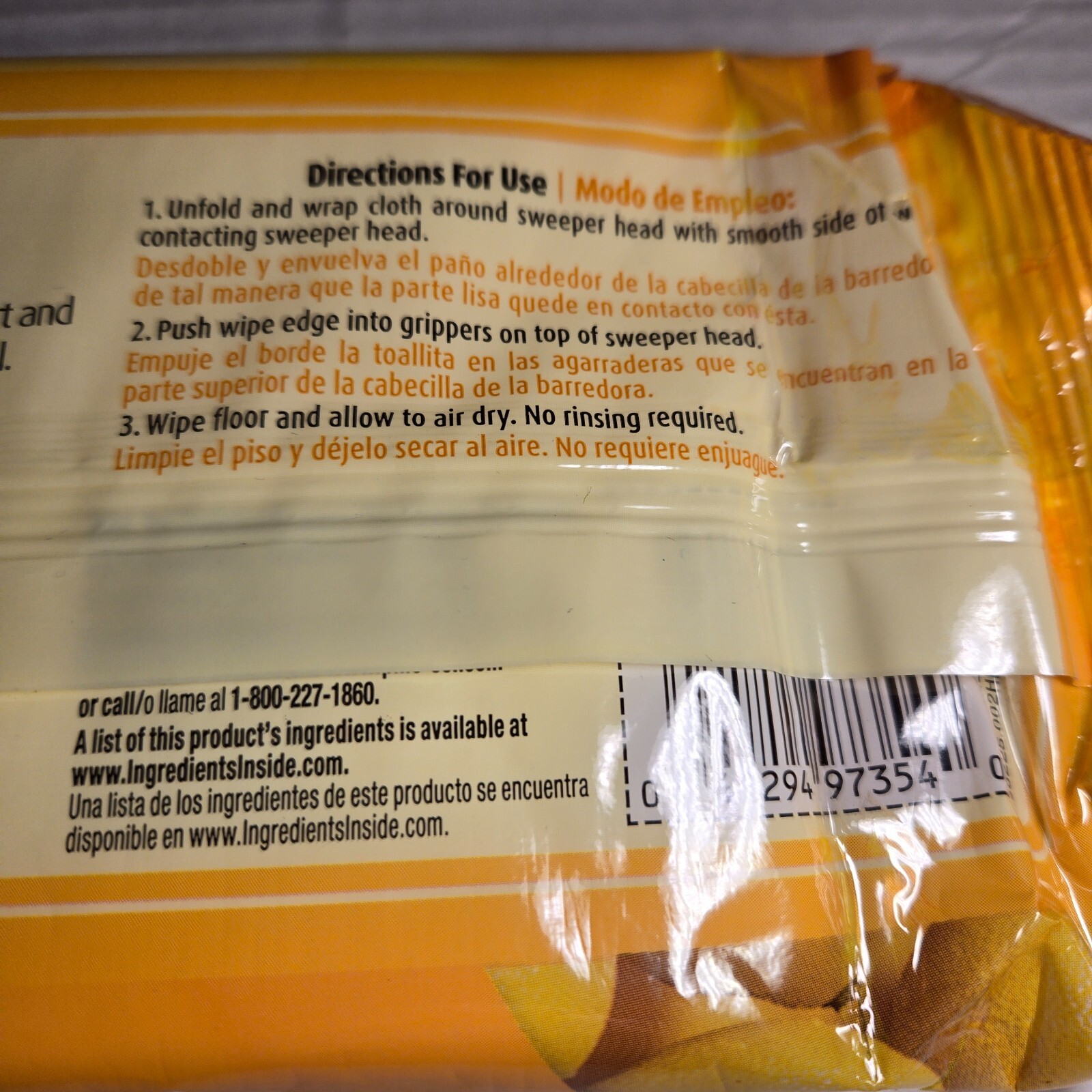Pine-Sol Wet Floor Wipes Lemon Fresh Lot Of 4 Packs Fits Common Sweepers NOS