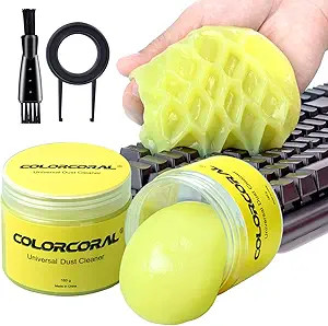 2Pack Keyboard Cleaning Gel Set Universal Dust Cleaner fo Color: Yellow 2 Pack