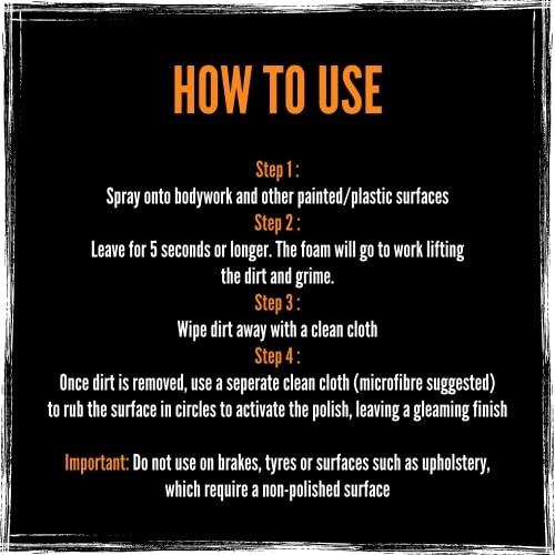 | Motorcycle Bodywork Foam Cleaner | Waterless Snow Foam Spray | 500ml