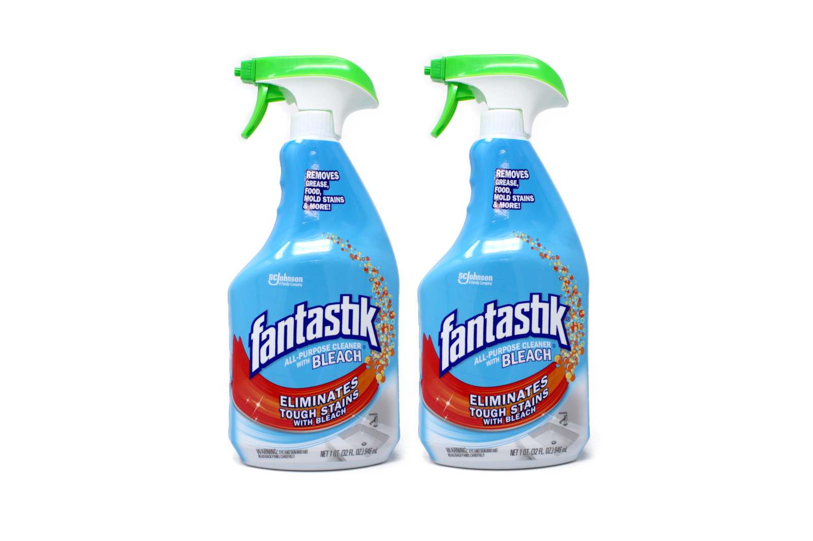 Fantastik All-Purpose Cleaner, With Bleach, 32 Fl Oz – 2 Pack