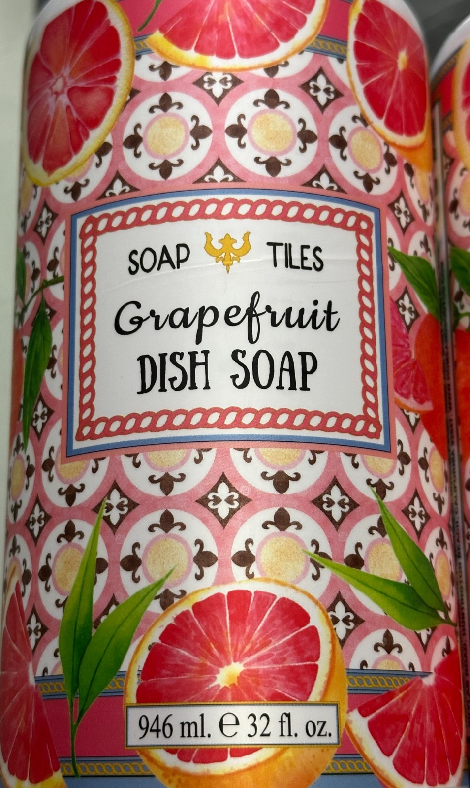 (2-Pack) SOAP TILES ~ GRAPEFRUIT Essential Oil DISH SOAP Wash 946ml MADE IN USA