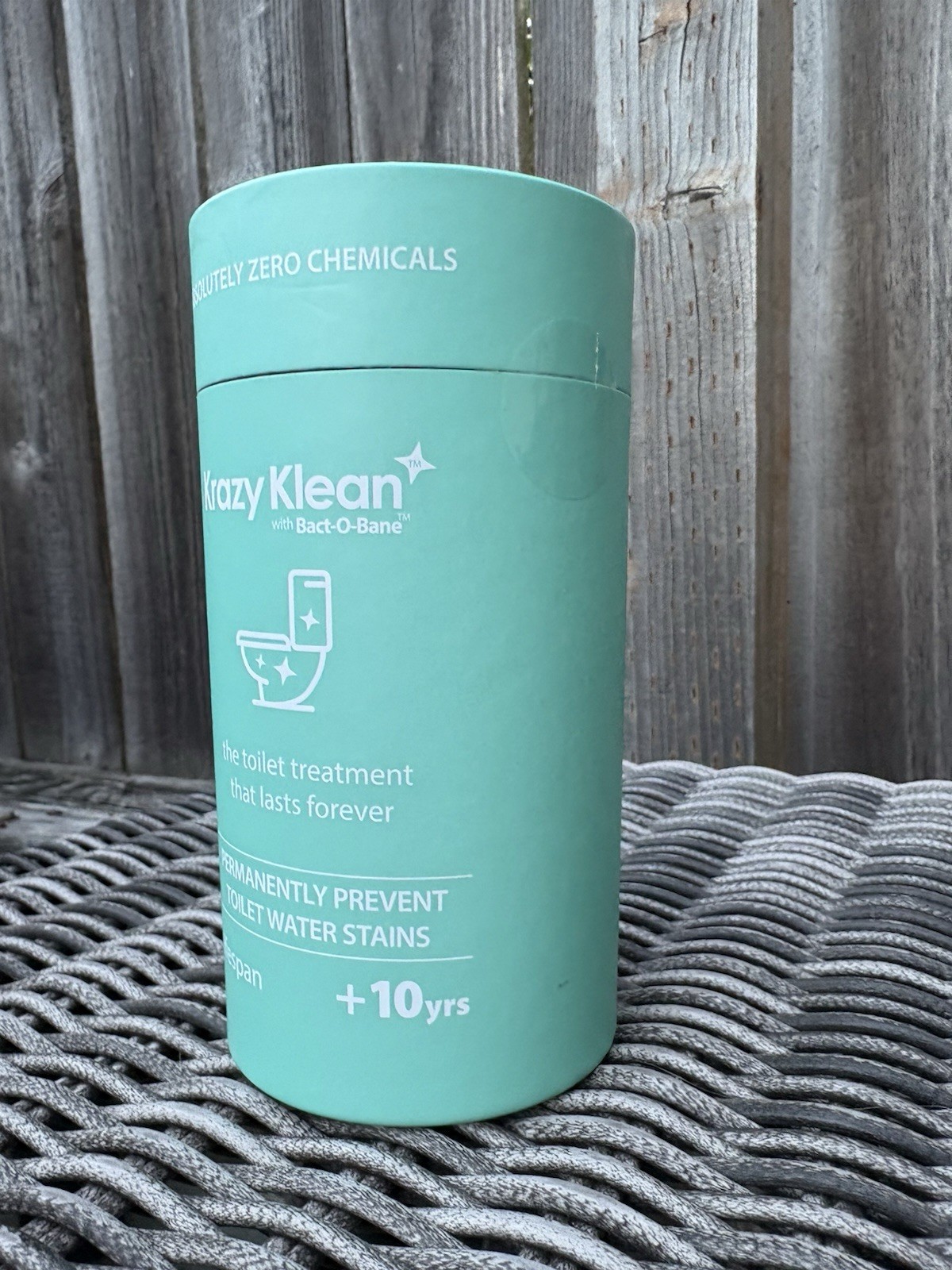 New Sealed Krazy Klean with Bact-O-Bane Chemical Free Toilet Treatment