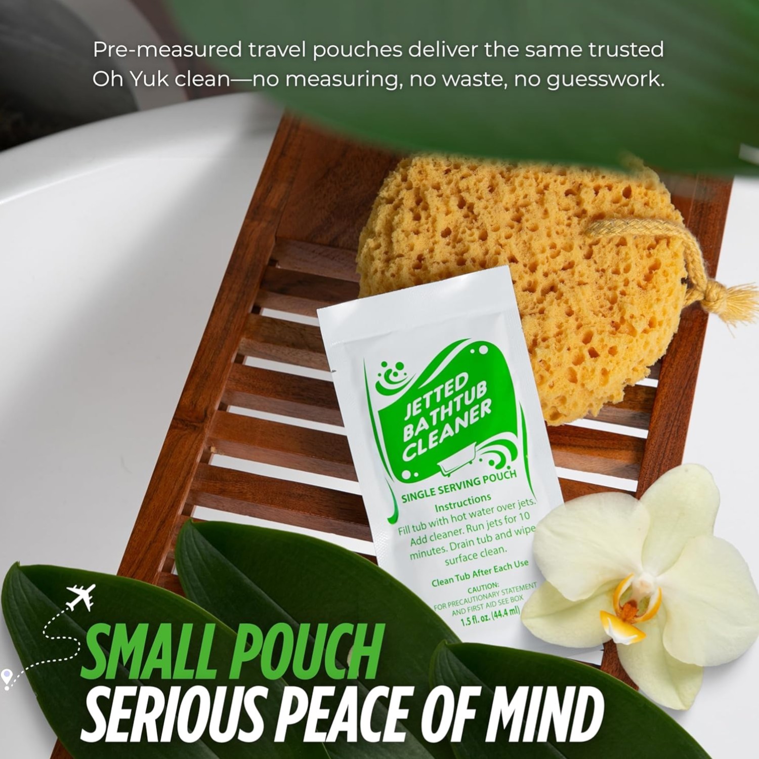 Jetted Tub Cleaner Concentrate – Quick, Powerful Cleaning in Travel Pouches