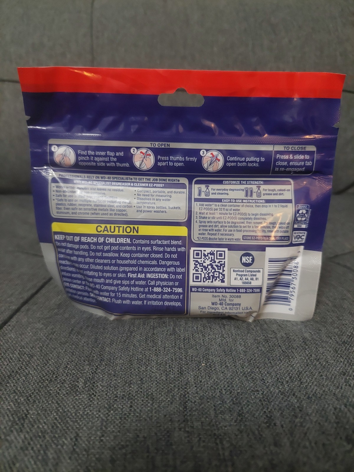 WD 40 Degreaser Cleaner EZ PODS Multi Surface Cleaning Pack of 5 028 Fl Oz