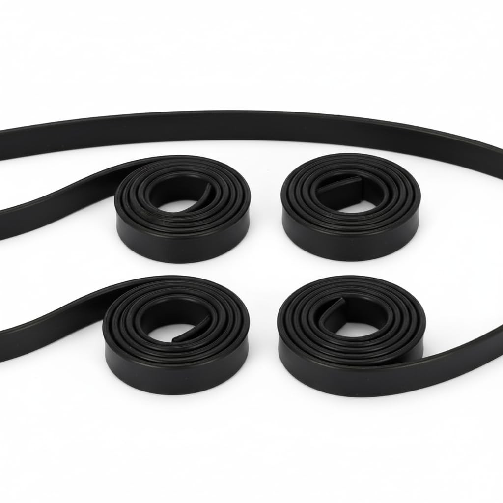 4 Rolls Silicone Squeegee Rubber Refill Blades – 3X 41 Inch & 1x 18 Inch – St…