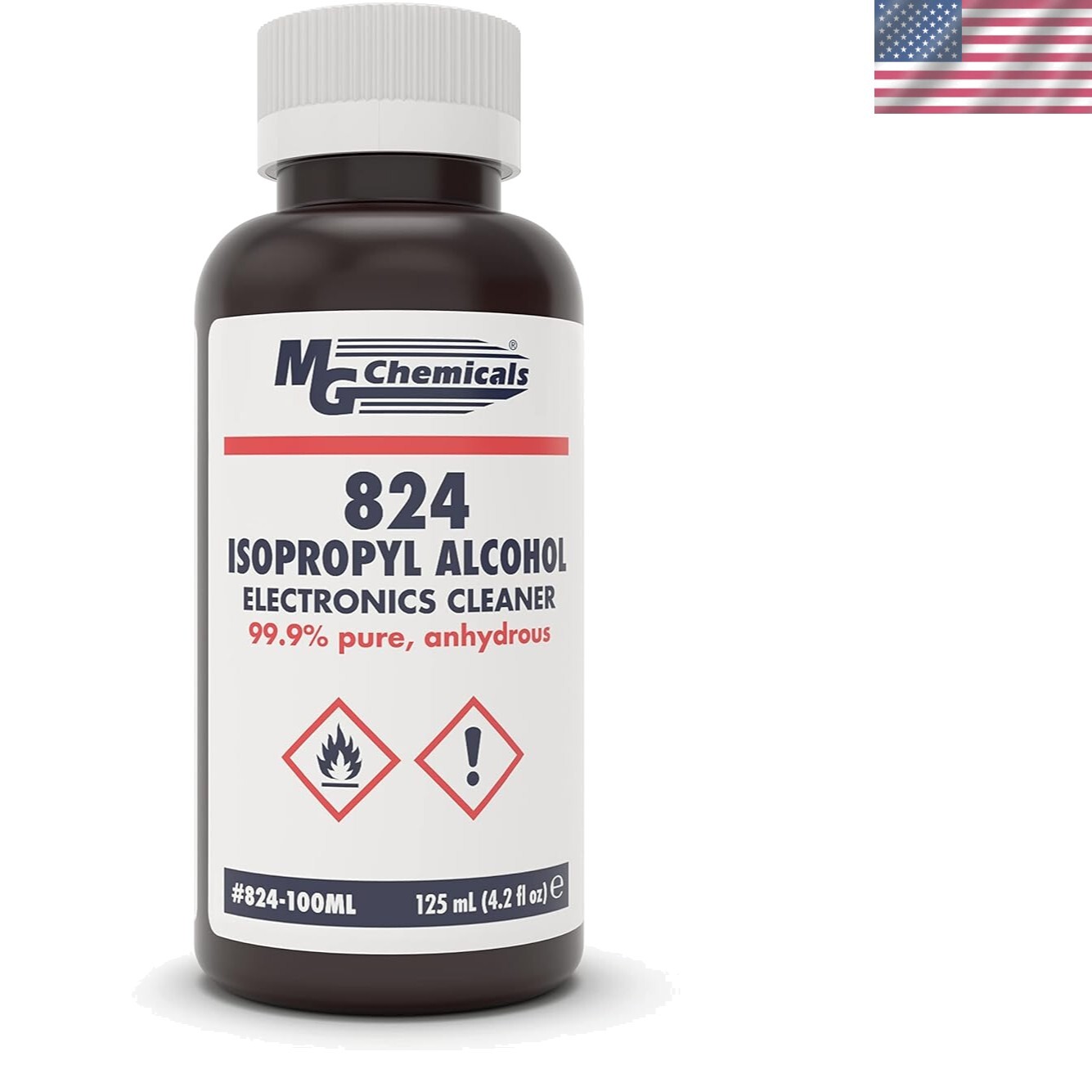 Anhydrous 4.25 Fl Oz Isopropyl Alcohol Cleaner for Electronics – NSF Registered