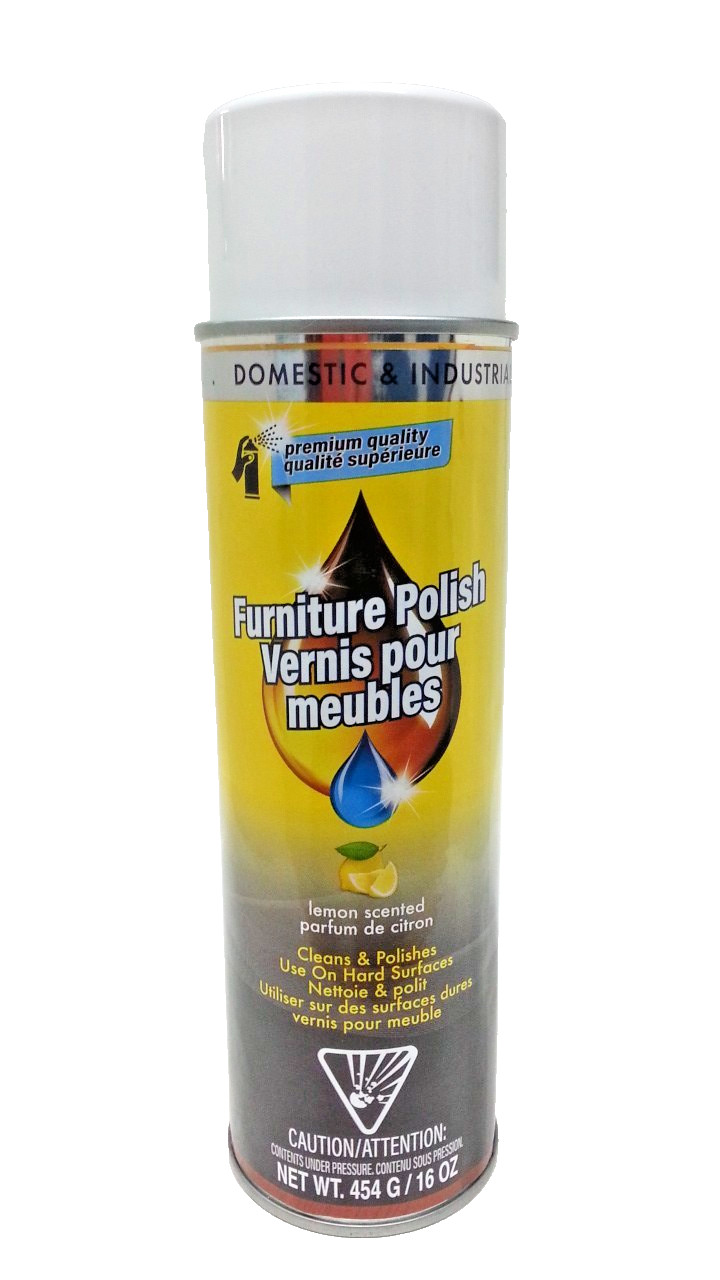2 x Domestic/Industrial Lemon Scented Furniture Polish 16 oz Each Cleans/Polish