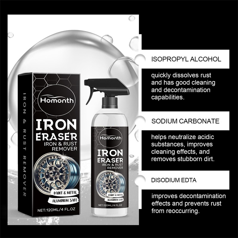 1PC Car Rust Remover Spray Cleaning Maintenance Iron &Tire &Wheel &Rim Cleaner