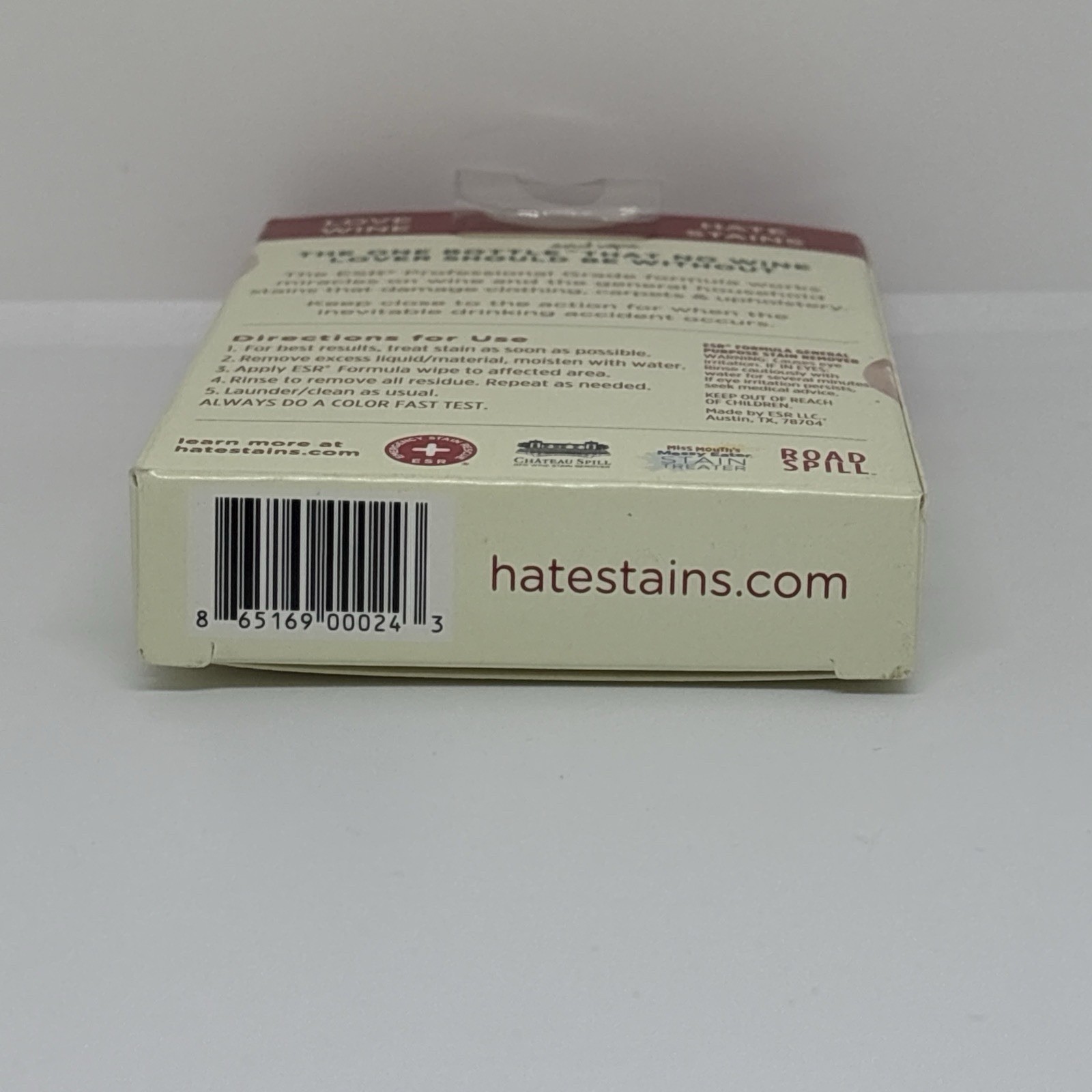 (3) Chateau Spill Red Wine Stain Remover Wipes Towelettes, 5 Wipes Per
