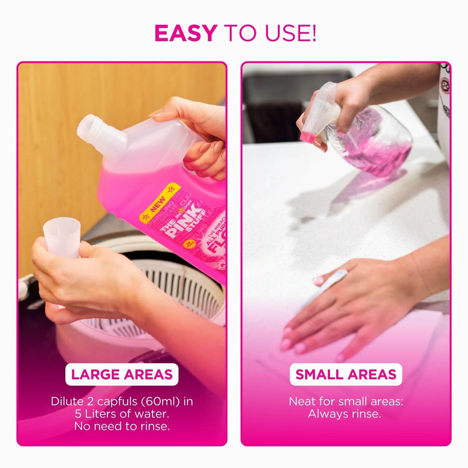 The Pink Stuff The Miracle All Purpose Floor Cleaner 33.8fl oz