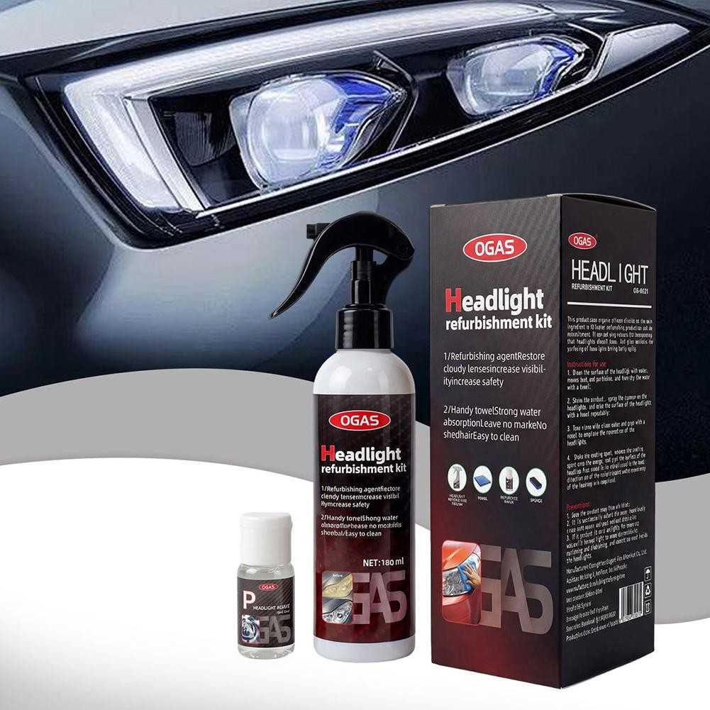 Ogas Headlight Restoration, Automotive Headlamp Restoration Fluid Kit