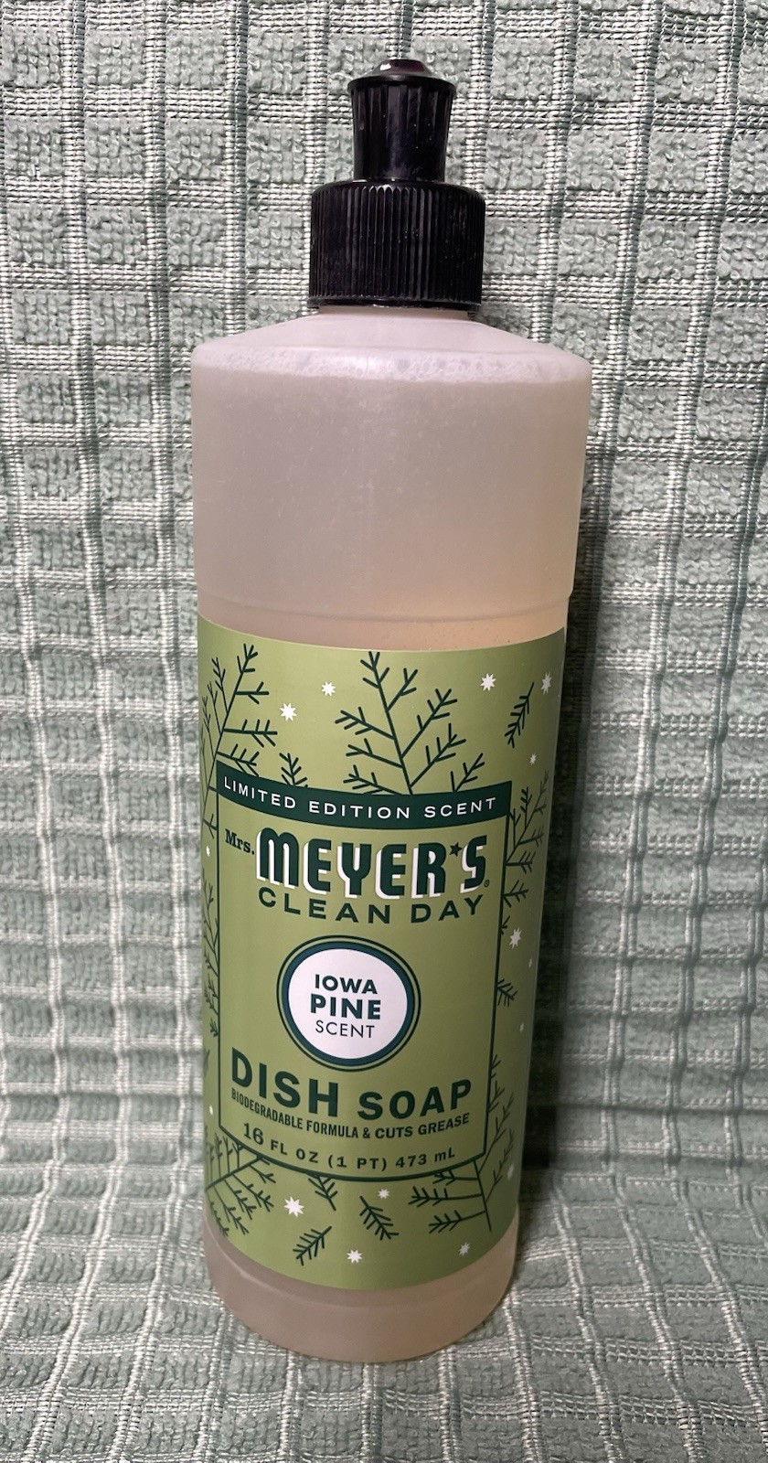 Mrs Meyer’s Clean Day Dish Soap Iowa Pine Scent 16 Oz 1pk Biodegradable Ltd Ed
