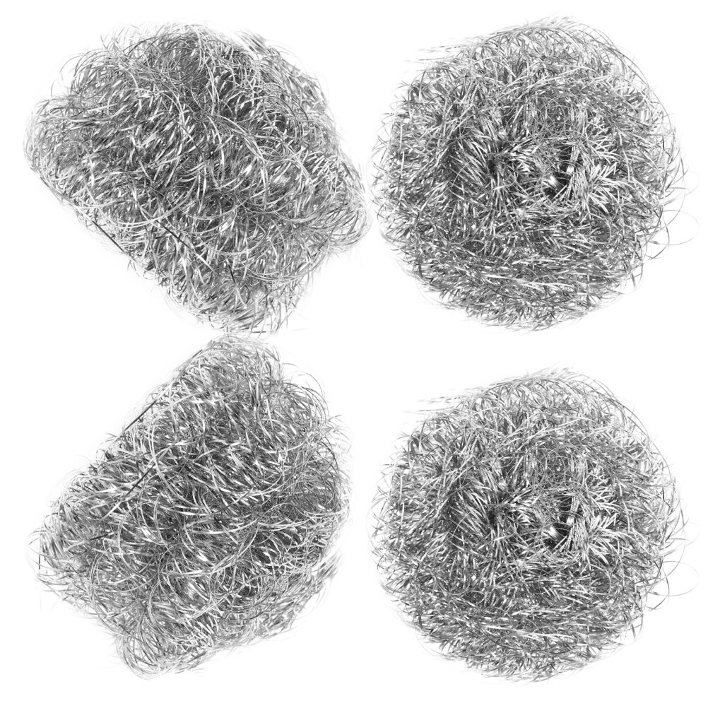4PCS Stainless Steel Sponges Scrubbers Washing Utensil Cleaner for Pot Bowl Pan