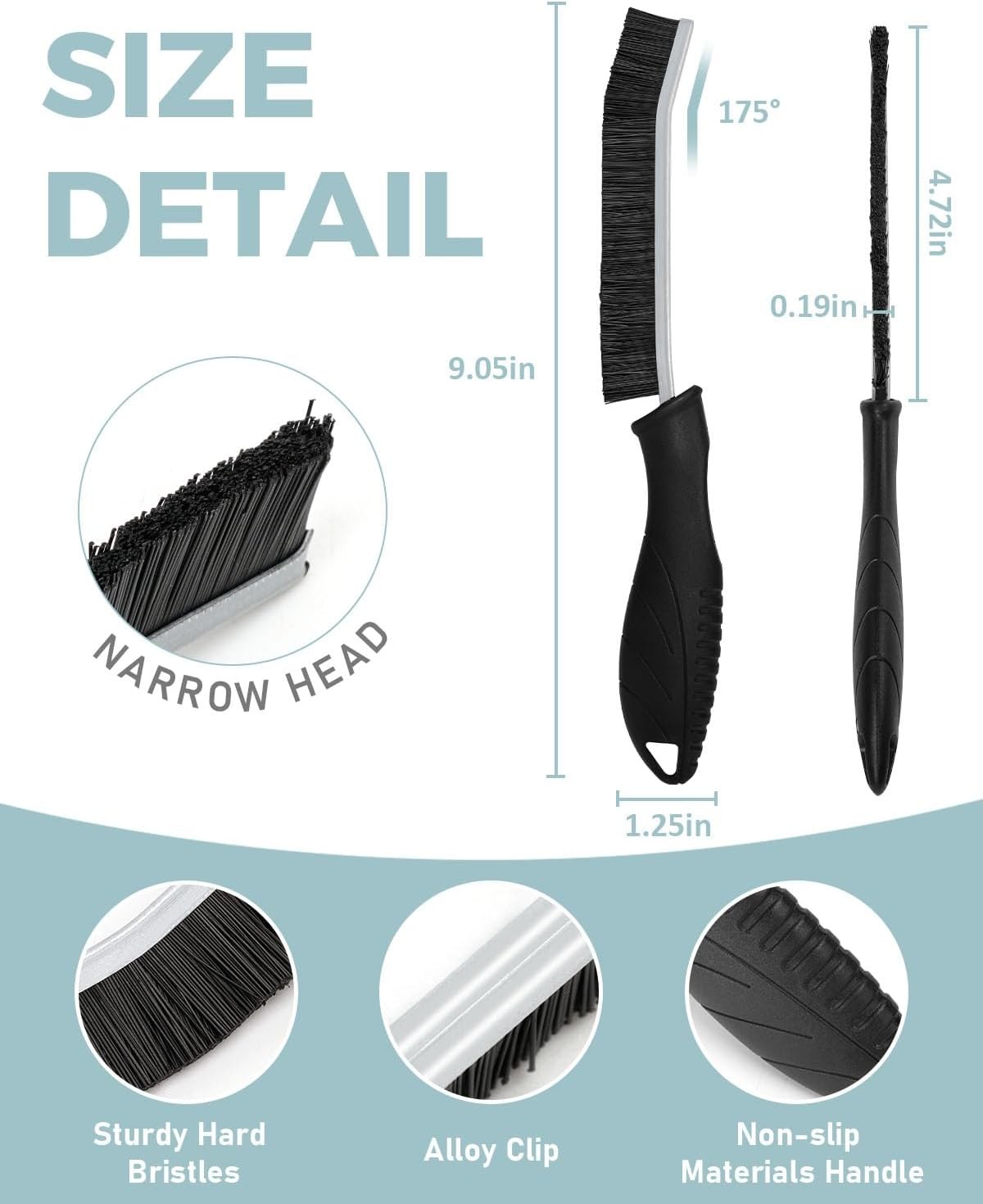 SXhyf Crevice Cleaning Brush – Grout Scrub Brush, House Cleaning Supplies, Gap C