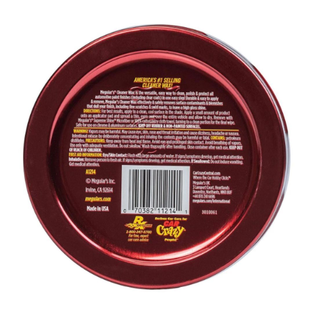 Meguiar’s Cleaner Wax Paste Wax Cleans A1214 11 Oz Paste