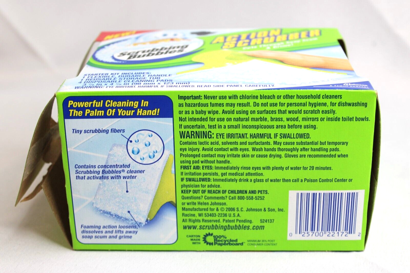 Scrubbing Bubbles Action Scrubber Tub & Shower Starter Kit 4 Pads Handle – NOB
