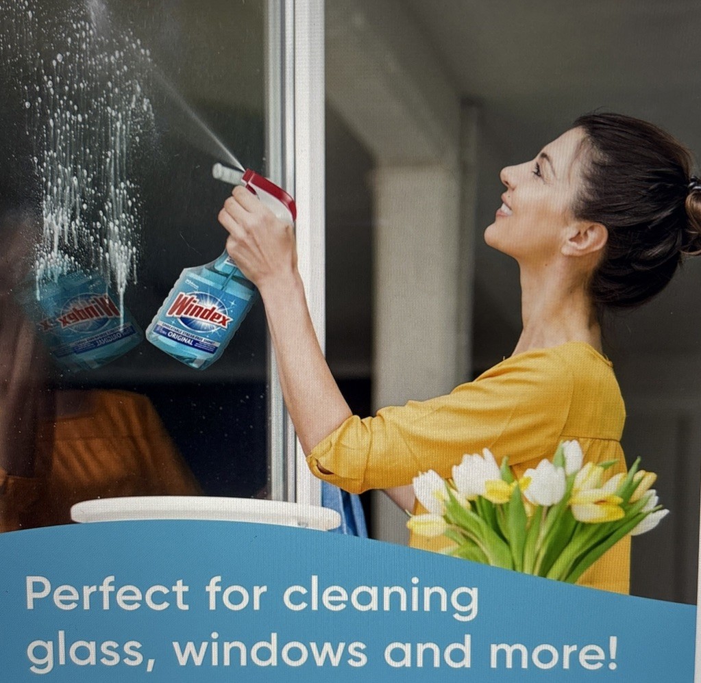 Windex Glass Cleaner Refill, Original Blue, 2 L. New