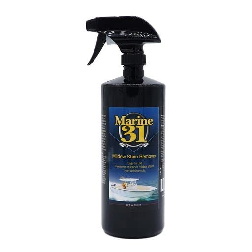 Mildew Stain Remover Cleaner 32 oz for Boat Home Patio Vinyl Tile Grout