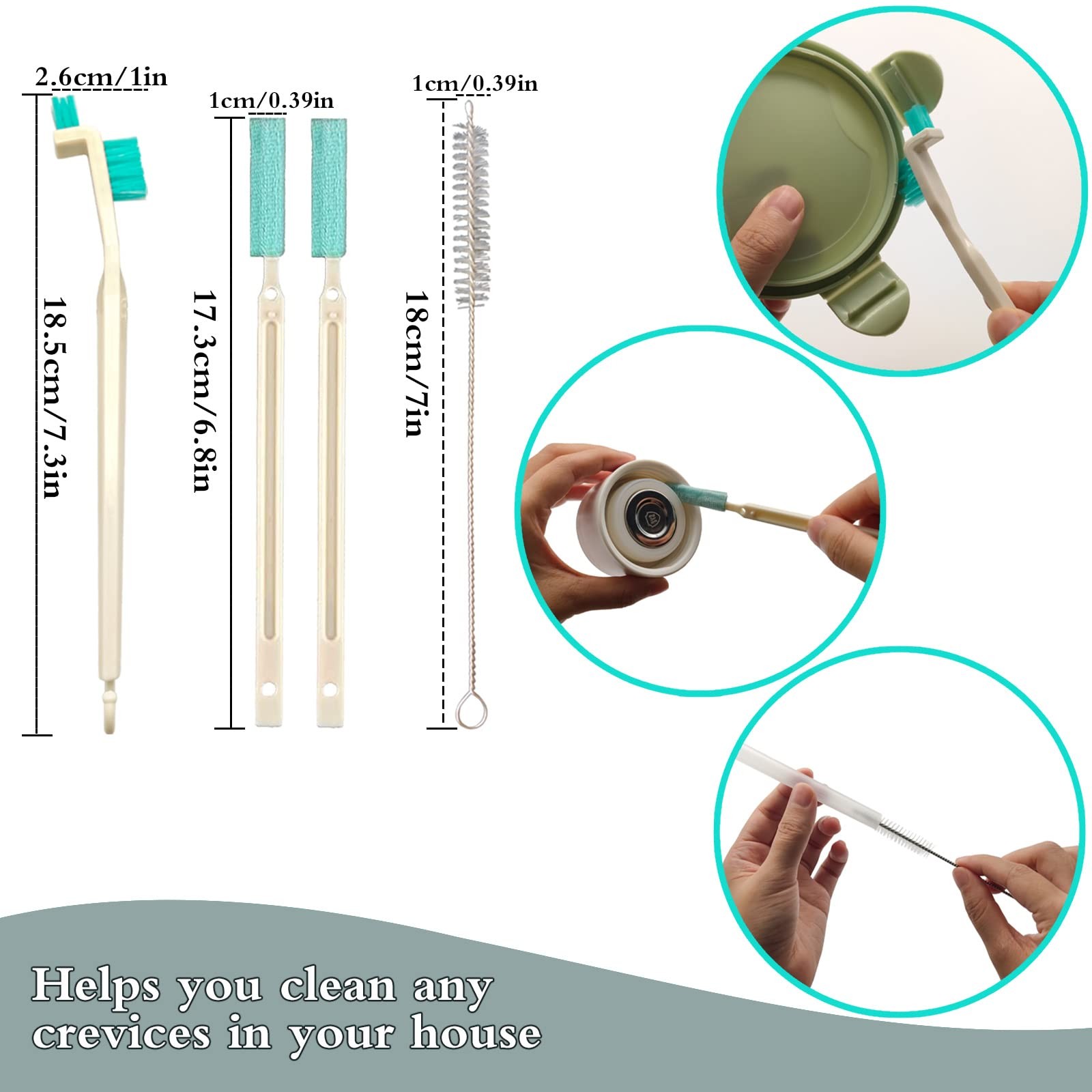 18Piece Micro Crevice Cleaning Brush Set