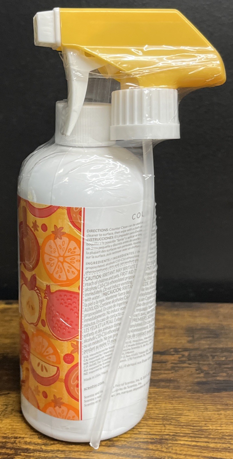 Scentsy Counter Clean W/ Sprayer Cider Mill Scent New Sealed Authentic 16 fl oz