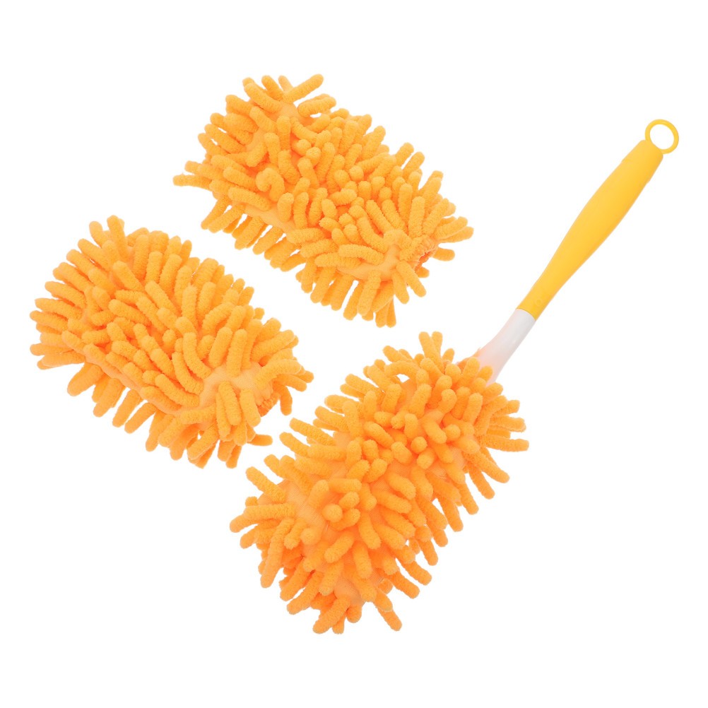 1Set Reusable Chenille Dusting Brush for Car Interior Home Walls and Fan Blades