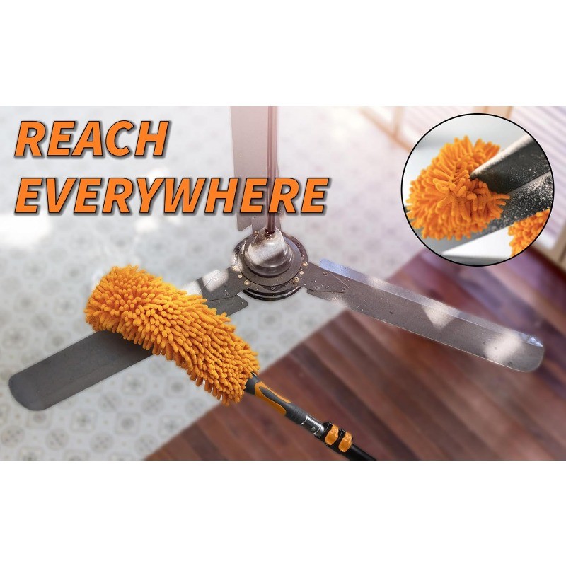 20 Foot High Reach Duster Kit with 4-12 ft Extension Pole // High Ceiling