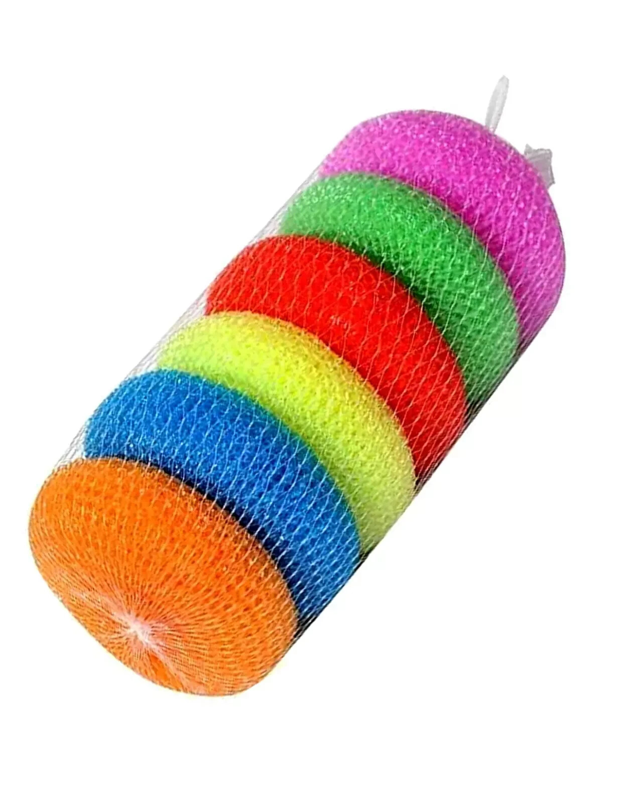 6 pcs Nylon Plastic Scrubber Kitchen Dish Pot Pan Washer Cleaning Plastic Mesh