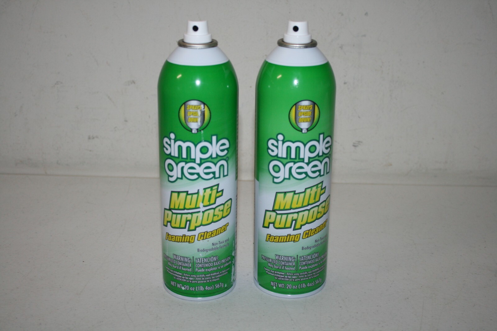 Lot of 2 Simple Green 20 oz. Multi-Purpose Foaming Cleaner