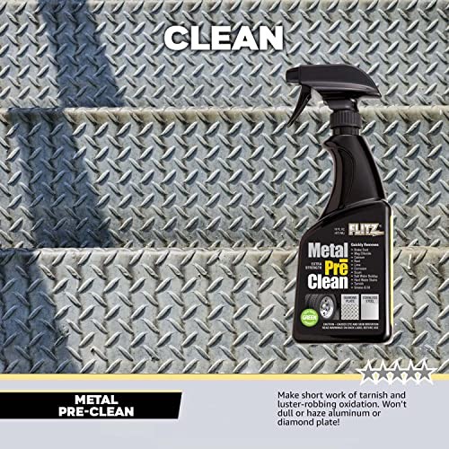 Flitz Metal Pre-Clean – 16oz of USA-Made Stainless Steel Assorted Sizes