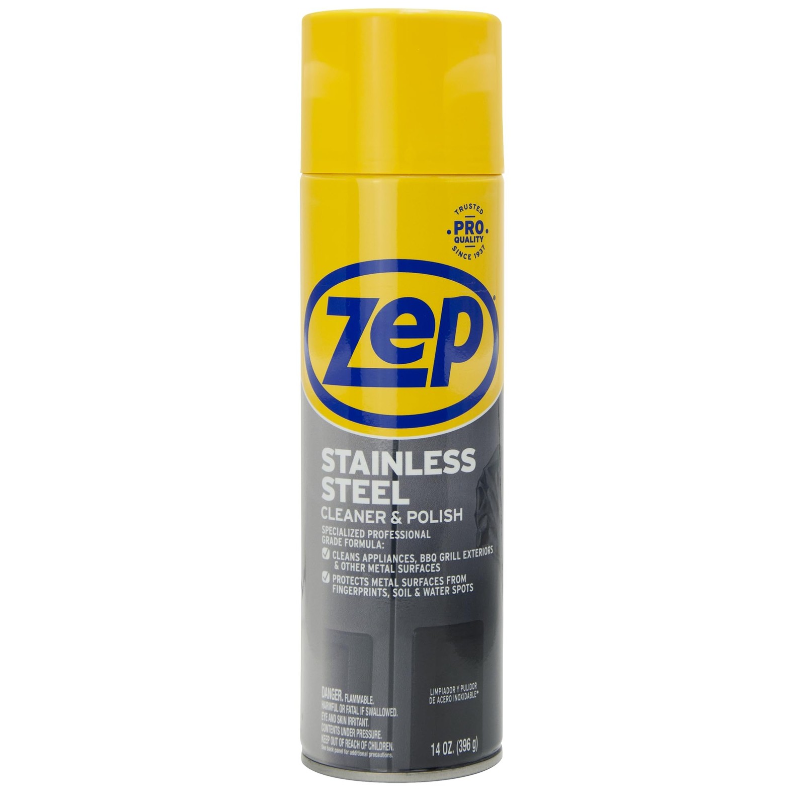 Zep Stainless Steel Cleaner and Polish 14 Ounces – ZUSSTL14 – Protects Metal Sur