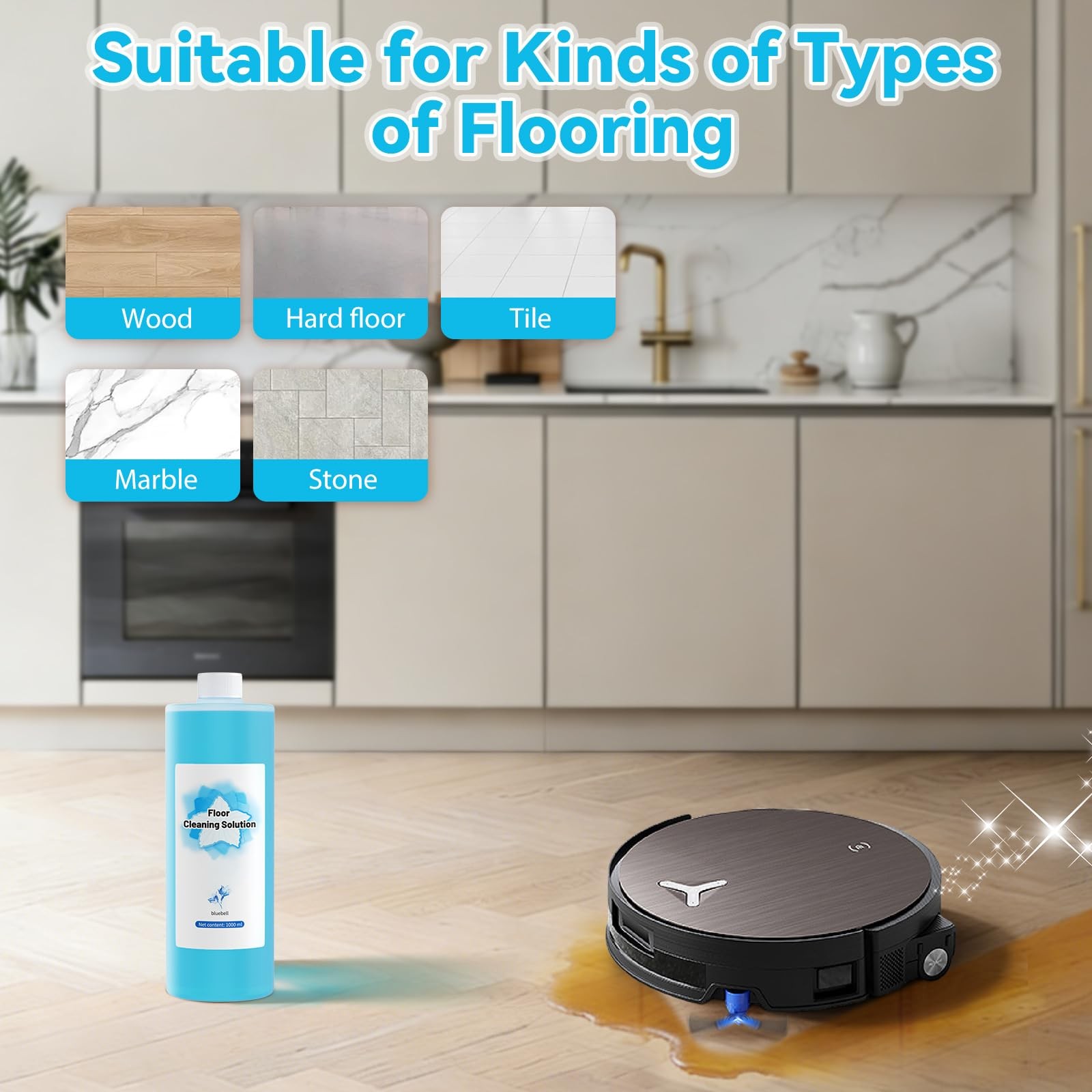 Floor Cleaning Solution, with Ecovacs Cleaning Solution, for DEEBOT X11 OMNI …